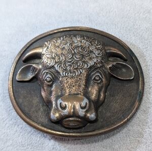 Malcolm Brass Antique Belt Buckle